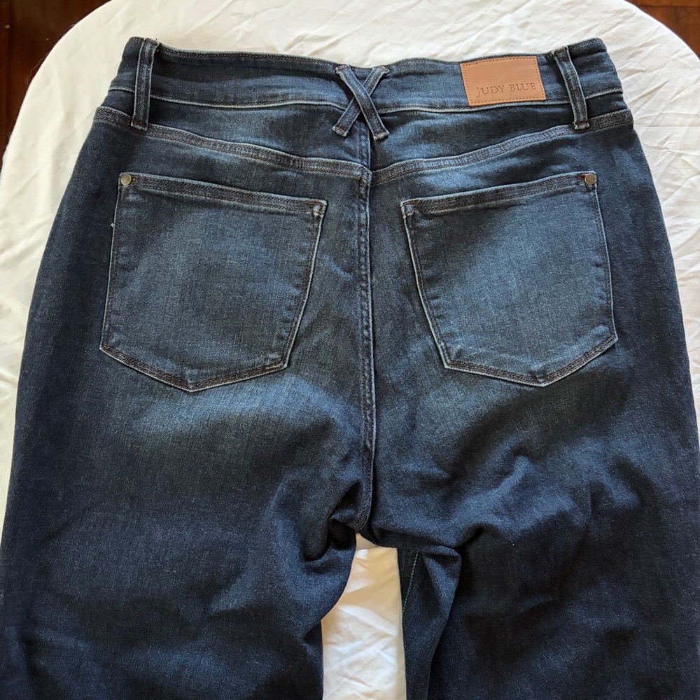 Judy Blue Denim Wide Leg Jean - Picture 2 of 4